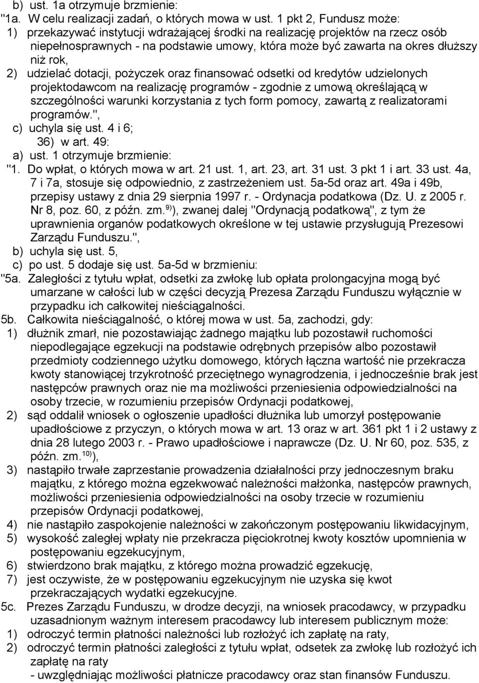 udzielać dotacji, pożyczek oraz finansować odsetki od kredytów udzielonych projektodawcom na realizację programów - zgodnie z umową określającą w szczególności warunki korzystania z tych form pomocy,