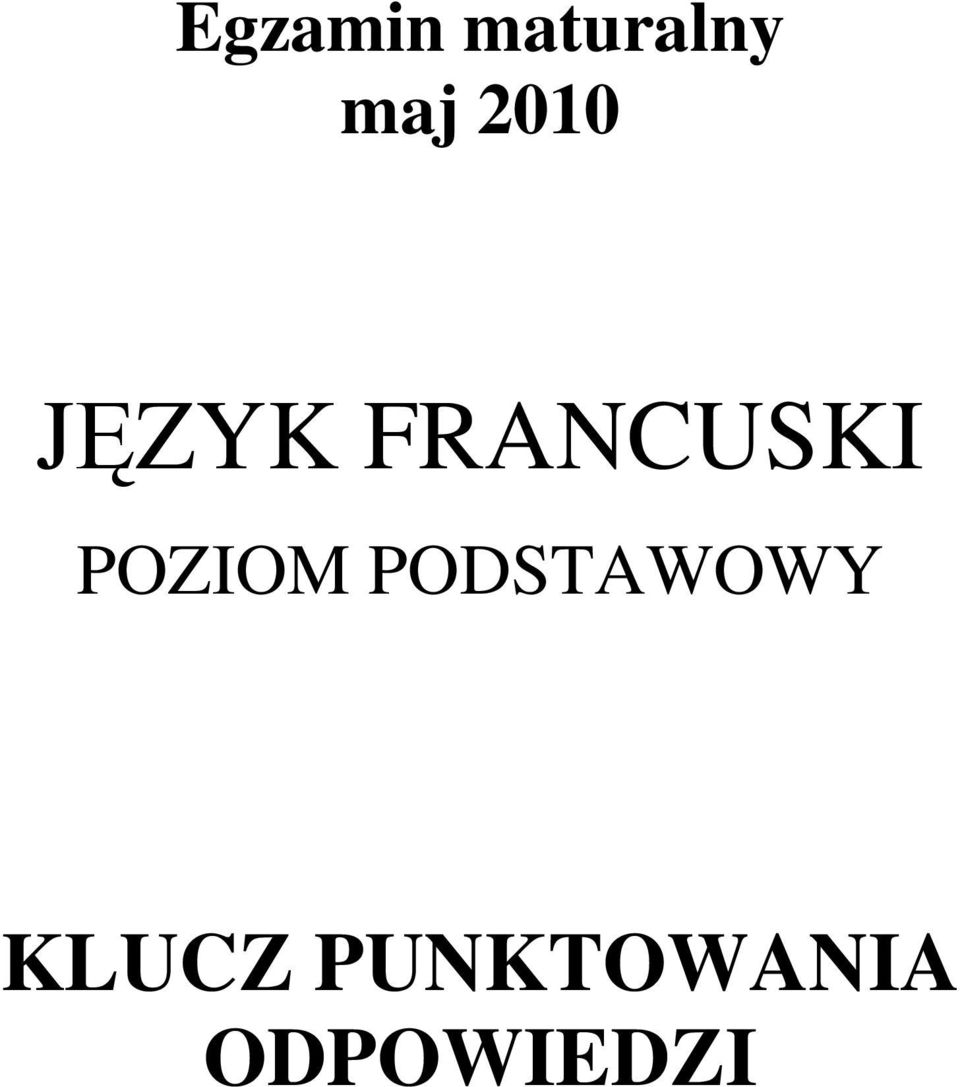 POZIOM PODSTAWOWY