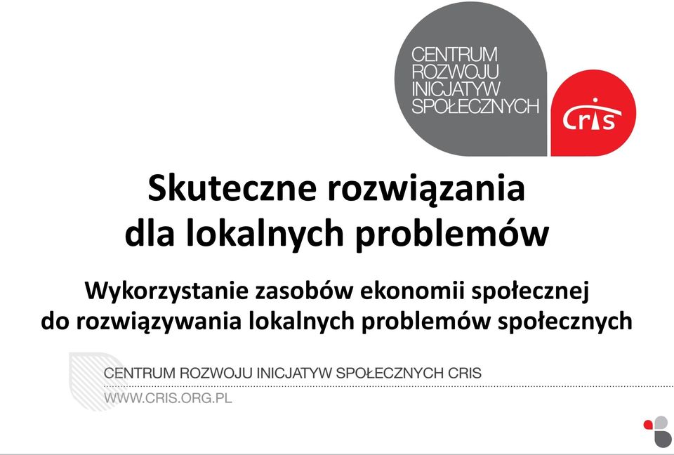 zasobów ekonomii społecznej do