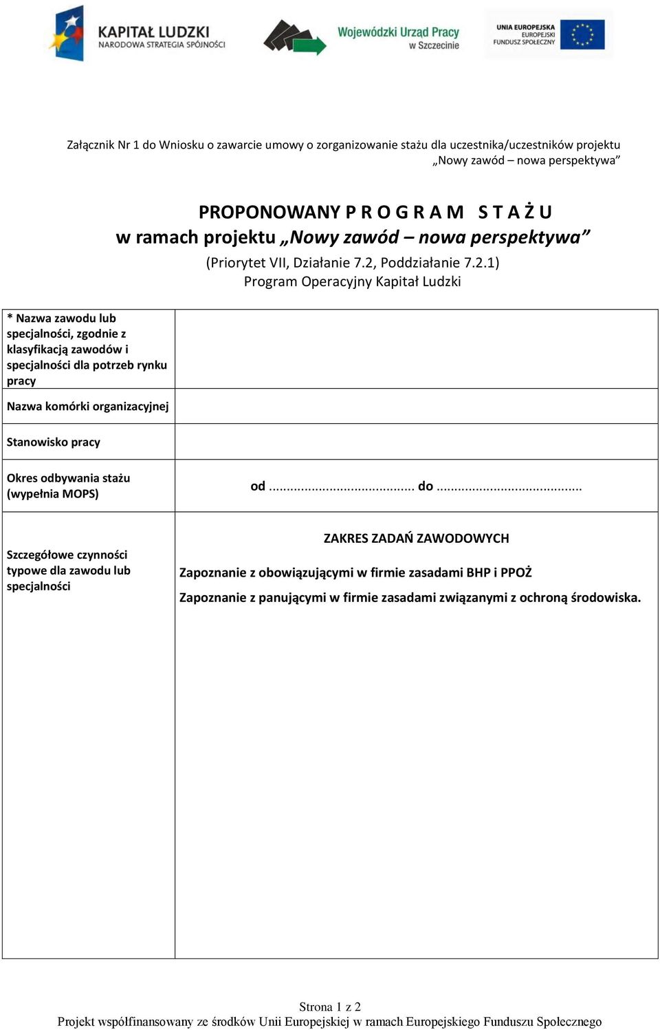 Poddziałanie 7.2.