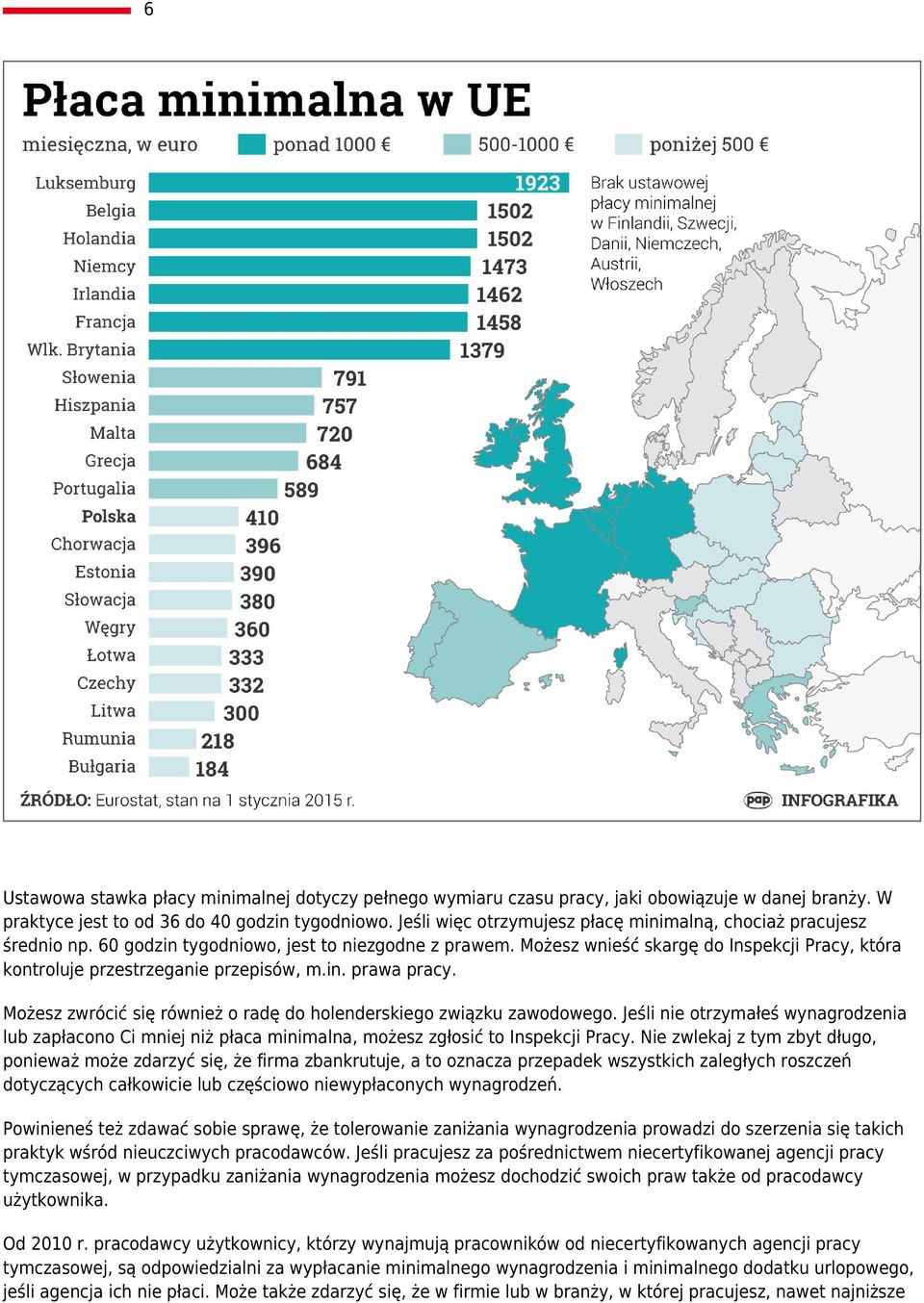 Możesz wnieść skargę do Inspekcji Pracy, która kontroluje przestrzeganie przepisów, m.in. prawa pracy. Możesz zwrócić się również o radę do holenderskiego związku zawodowego.