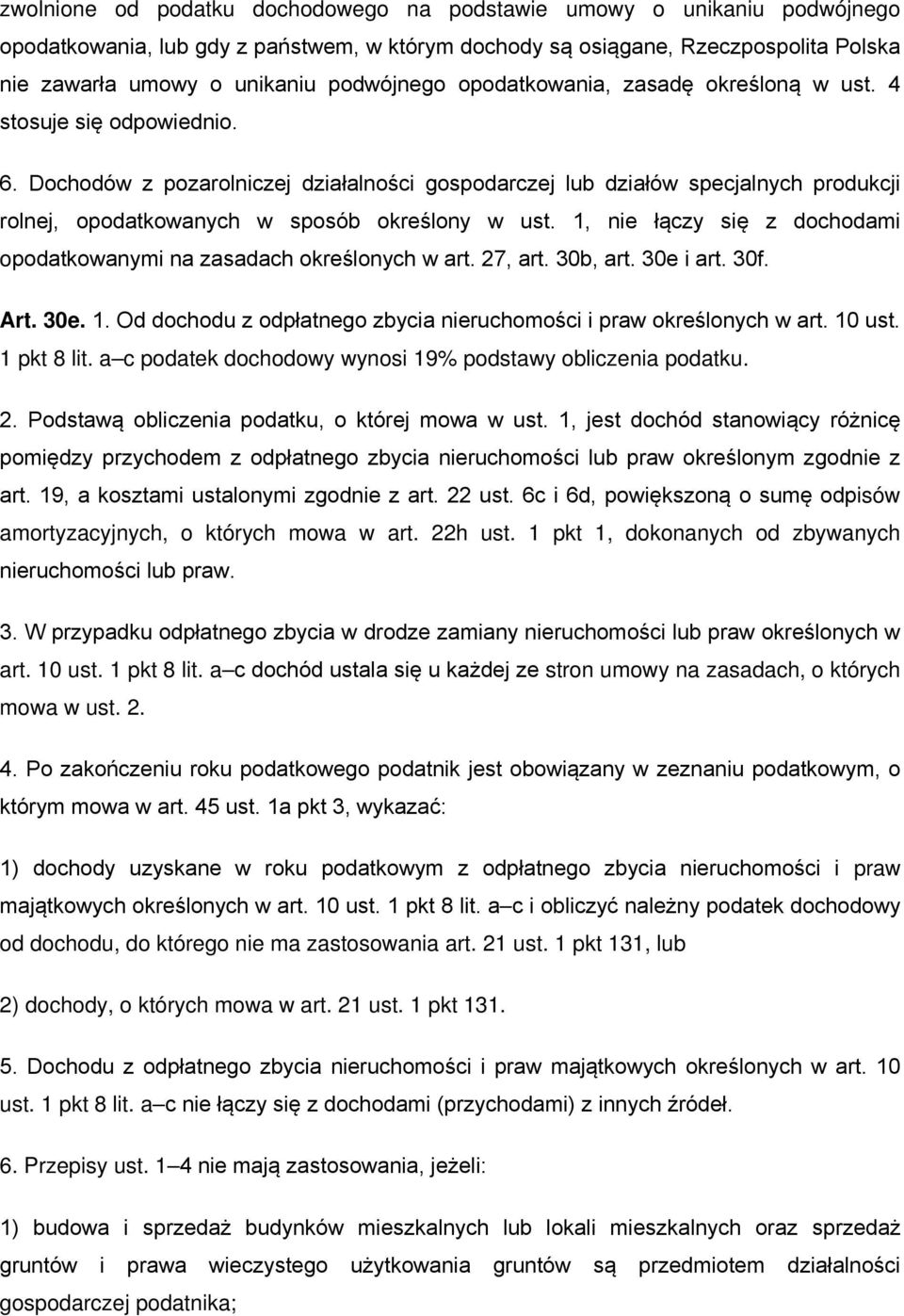 Dochodów z pozarolniczej działalności gospodarczej lub działów specjalnych produkcji rolnej, opodatkowanych w sposób określony w ust.