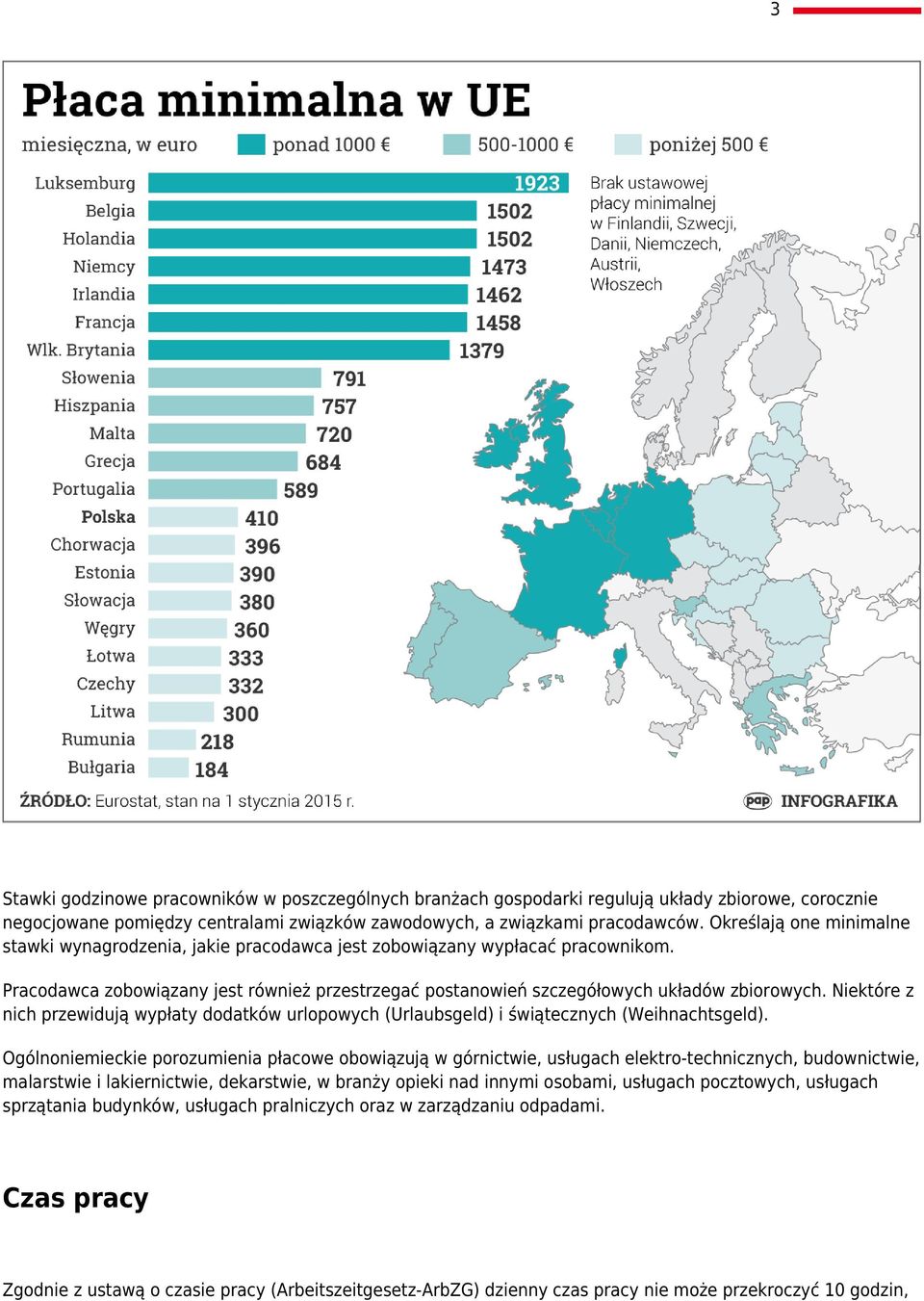 Niektóre z nich przewidują wypłaty dodatków urlopowych (Urlaubsgeld) i świątecznych (Weihnachtsgeld).