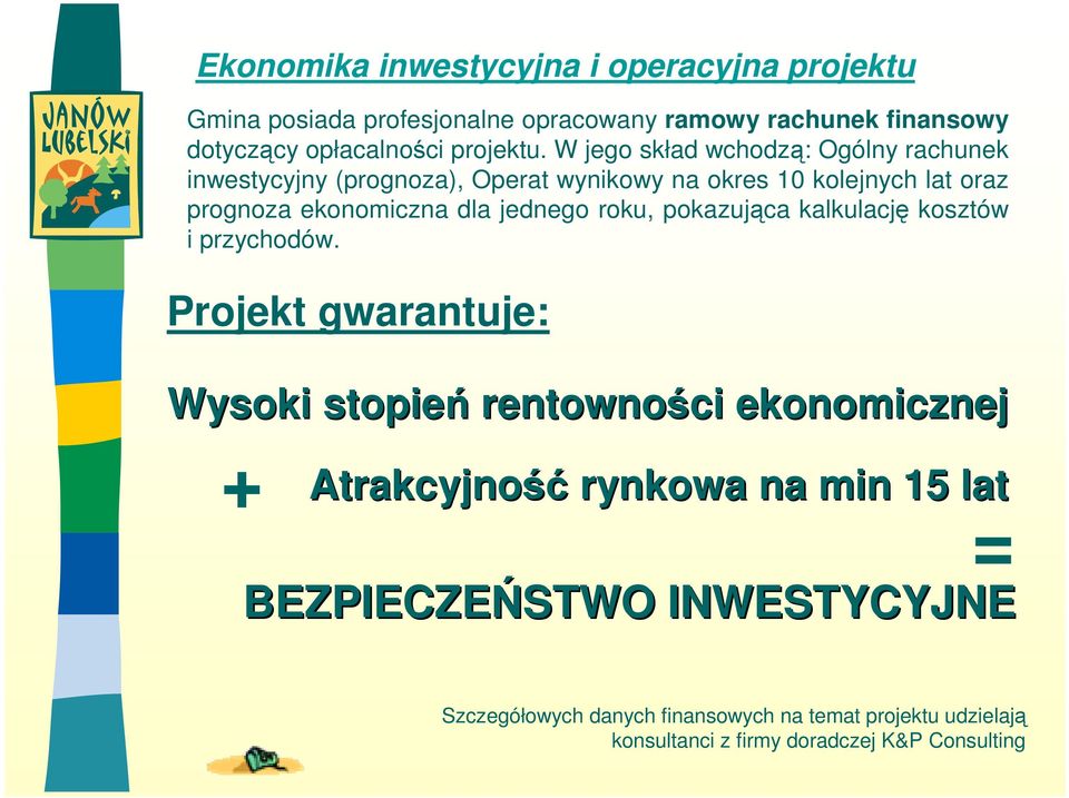 jednego roku, pokazująca kalkulację kosztów i przychodów.