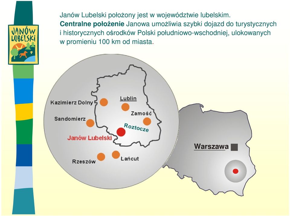 turystycznych i historycznych ośrodków Polski