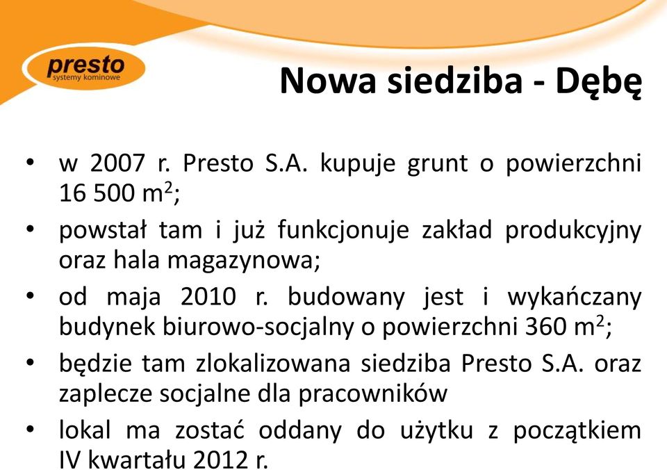 magazynowa; od maja 2010 r.