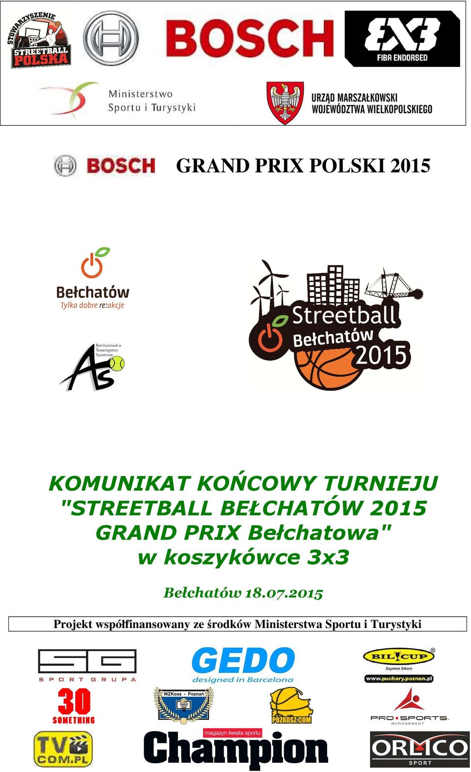 koszykówce 3x3 Bełchatów 18.07.