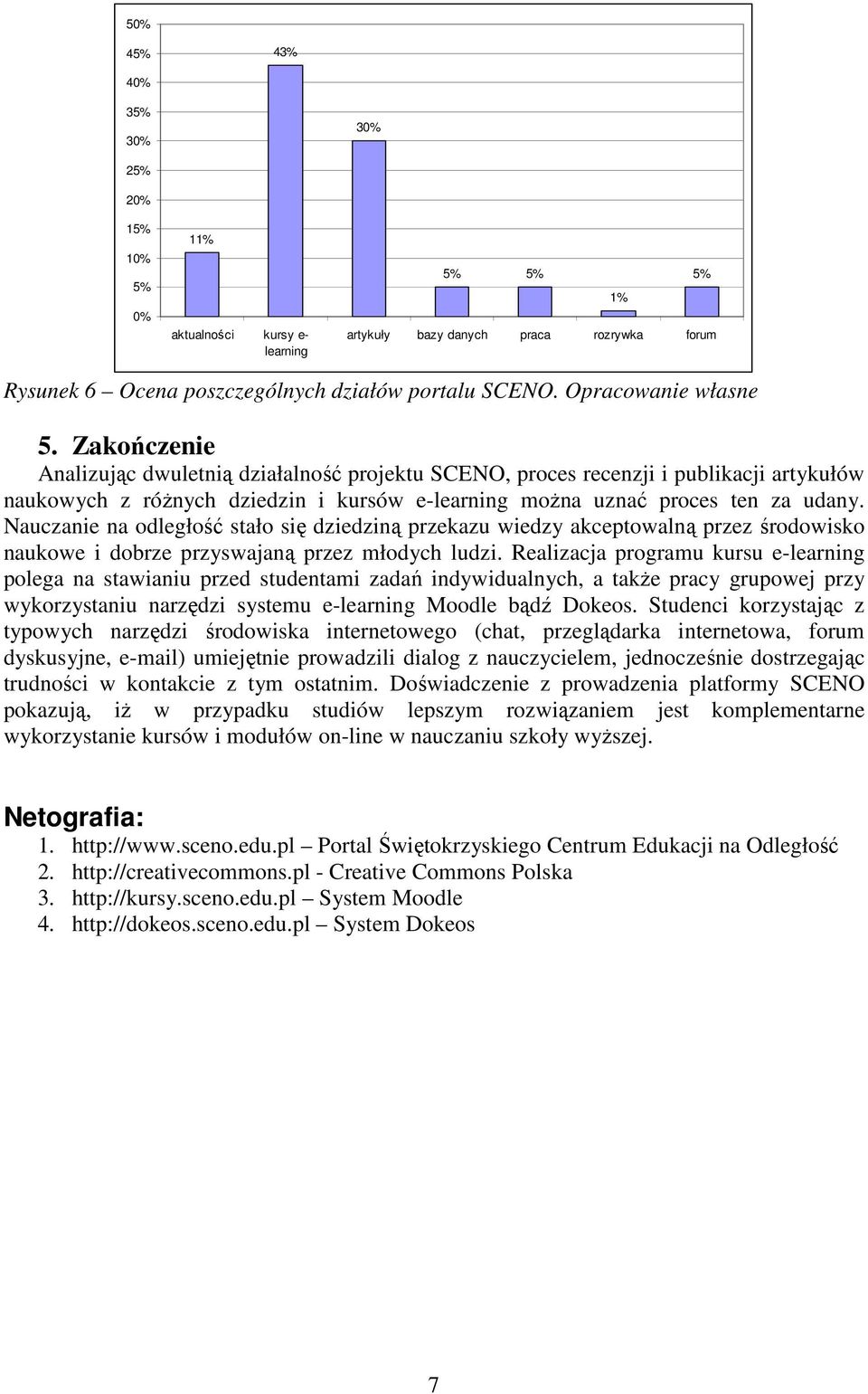 Zakończenie Analizując dwuletnią działalność projektu SCENO, proces recenzji i publikacji artykułów naukowych z różnych dziedzin i kursów e-learning można uznać proces ten za udany.