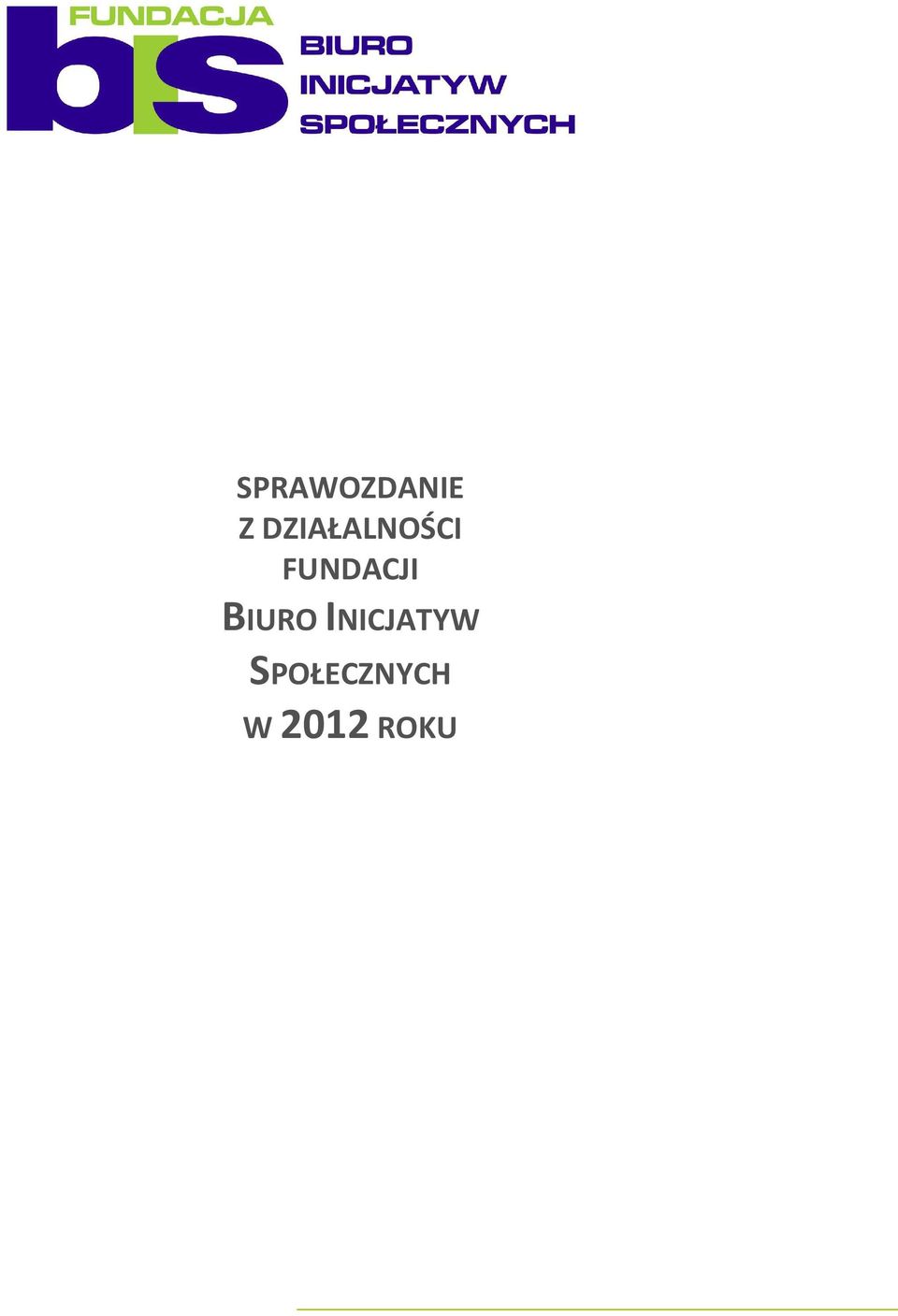 FUNDACJI BIURO