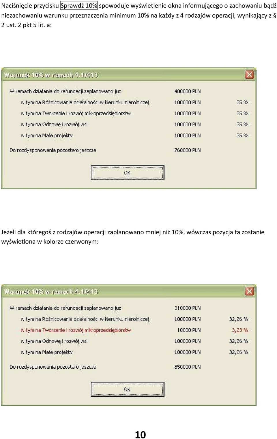 rodzajów operacji, wynikający z 2 ust. 2 pkt 5 lit.