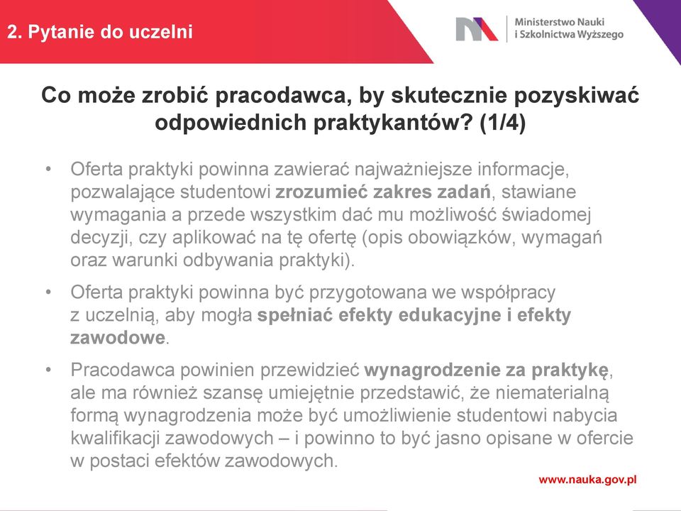 aplikować na tę ofertę (opis obowiązków, wymagań oraz warunki odbywania praktyki).