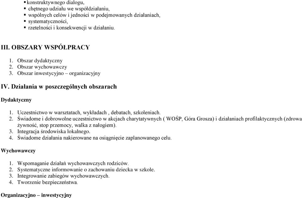 Uczestnictwo w warsztatach, wykładach, debatach, szkoleniach. 2.