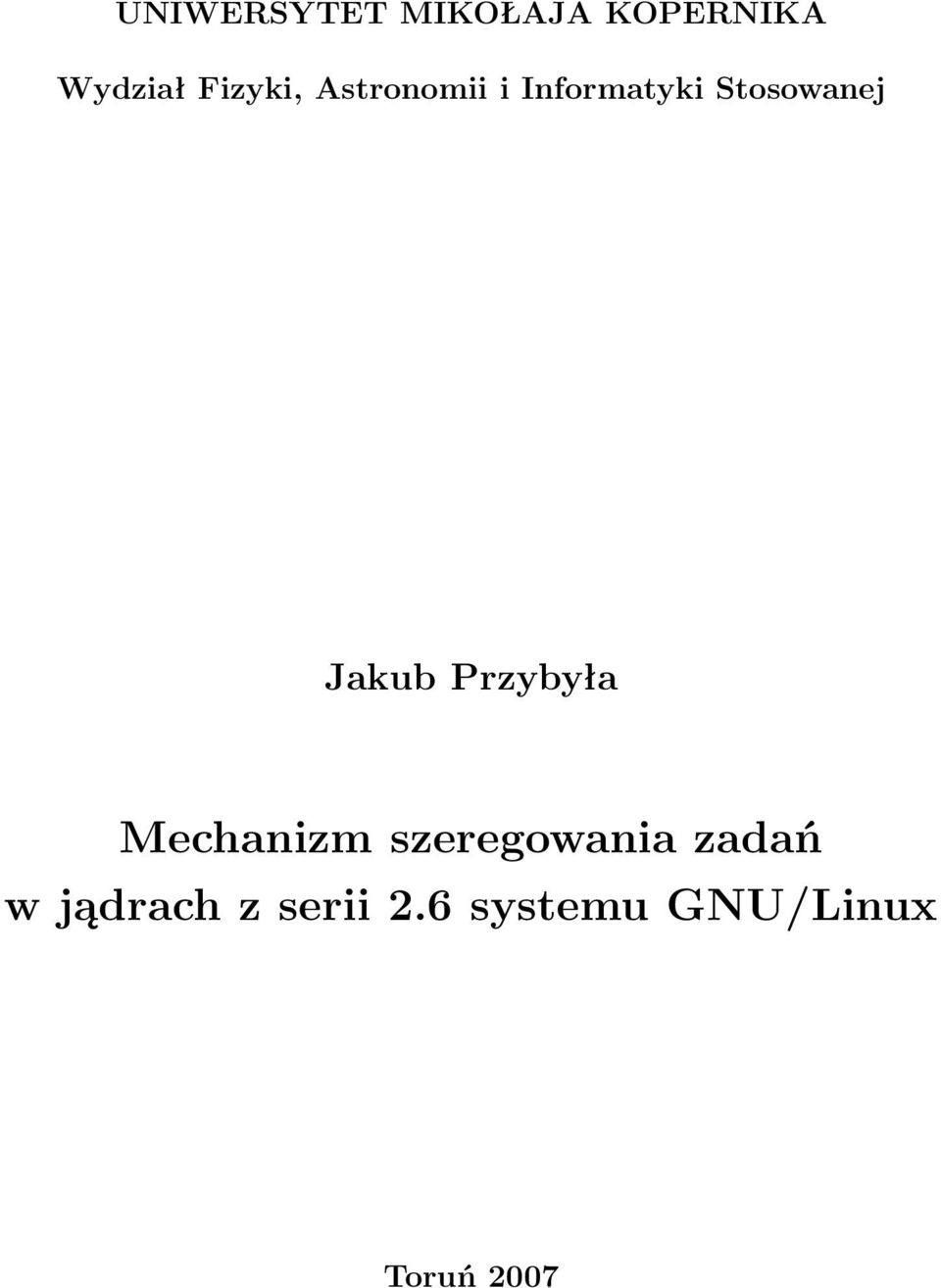 JakubPrzybyła Mechanizm szeregowania zadań