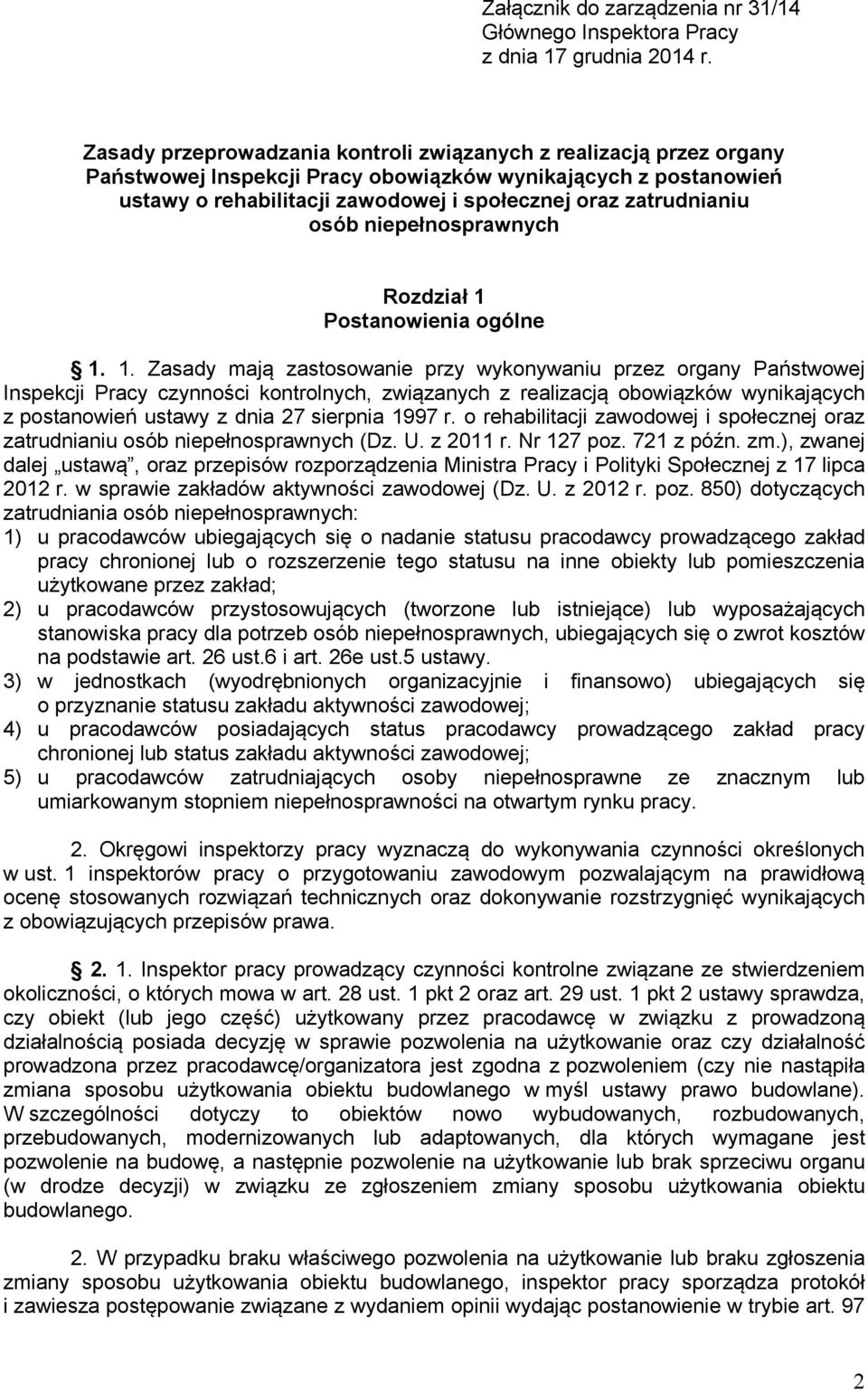 osób niepełnosprawnych Rozdział 1 