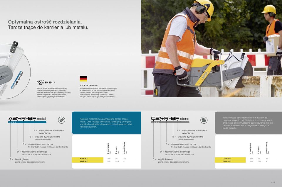 W ten sposób gwarantujemy idealną jakość tarcz tnących dzięki nowoczesnej technologii produkcji. Jest to korzyść, na której mogą polegać nasi klienci.