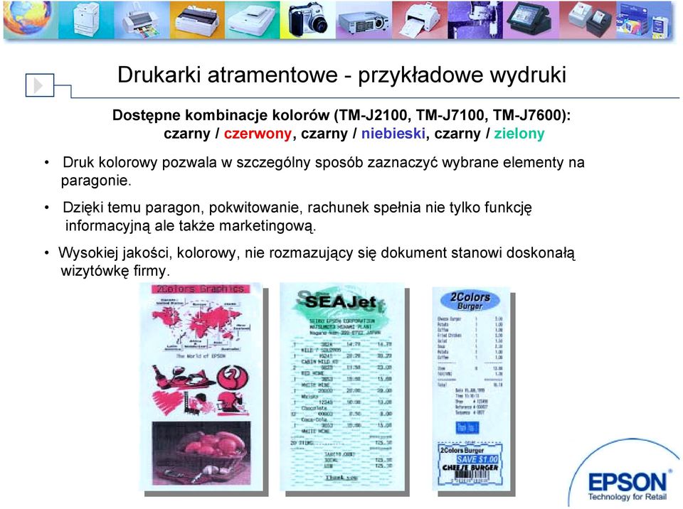 elementy na paragonie.