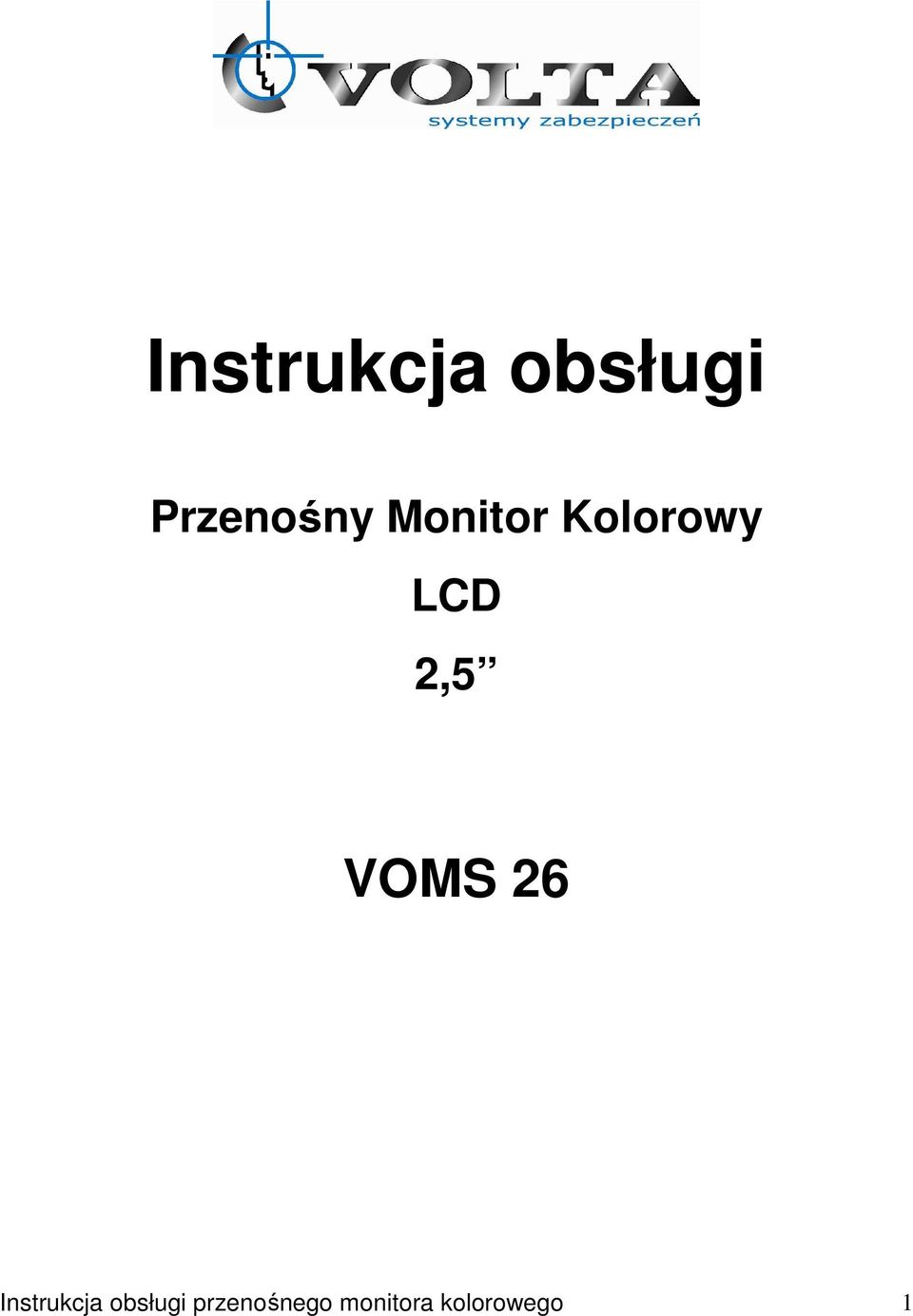 VOMS 26 Instrukcja obsługi