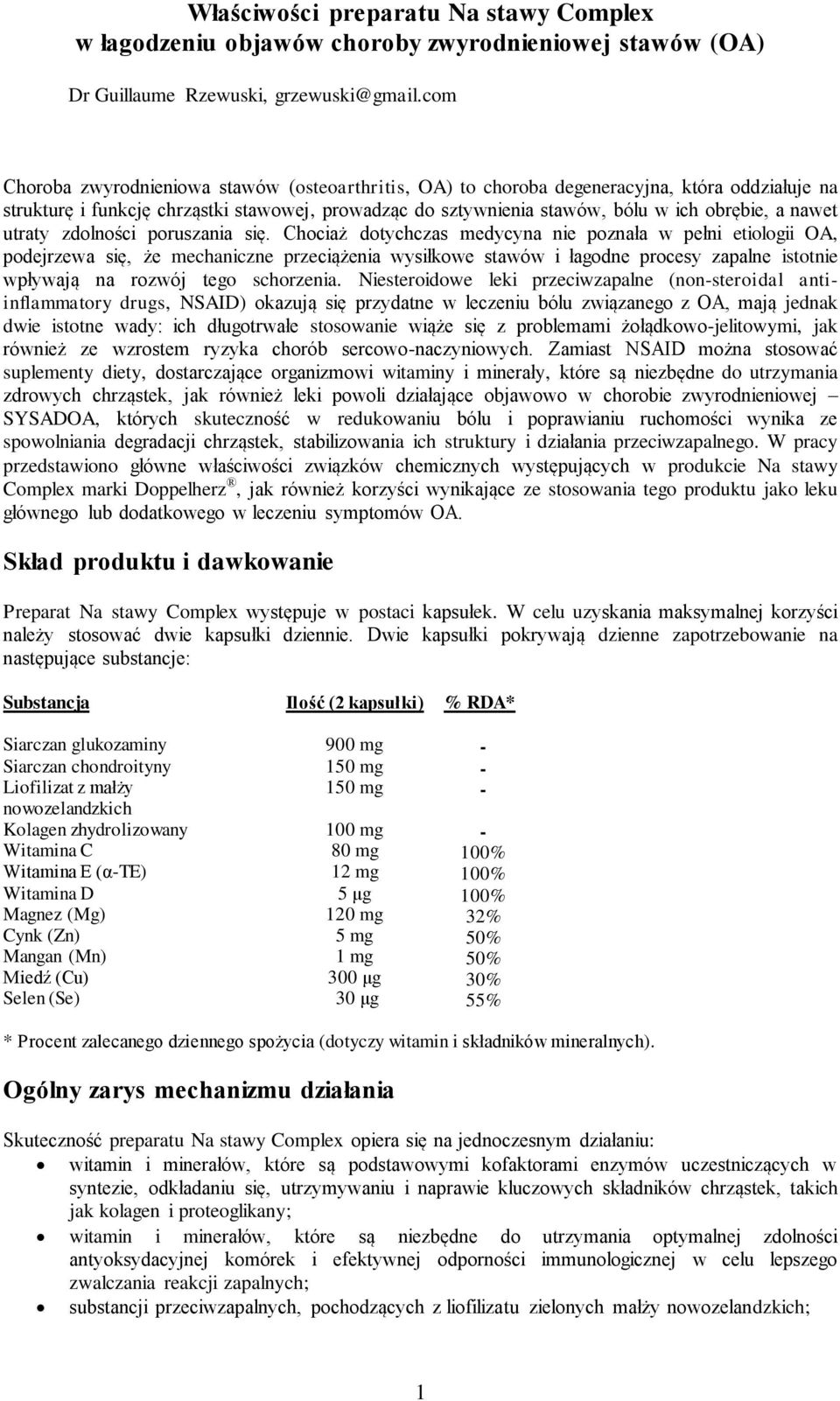 nawet utraty zdolności poruszania się.