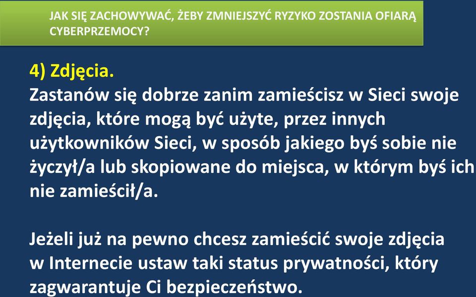 Sieci, w sposób jakiego byś sobie nie życzył/a lub skopiowane do miejsca, w którym byś ich nie zamieścił/a.