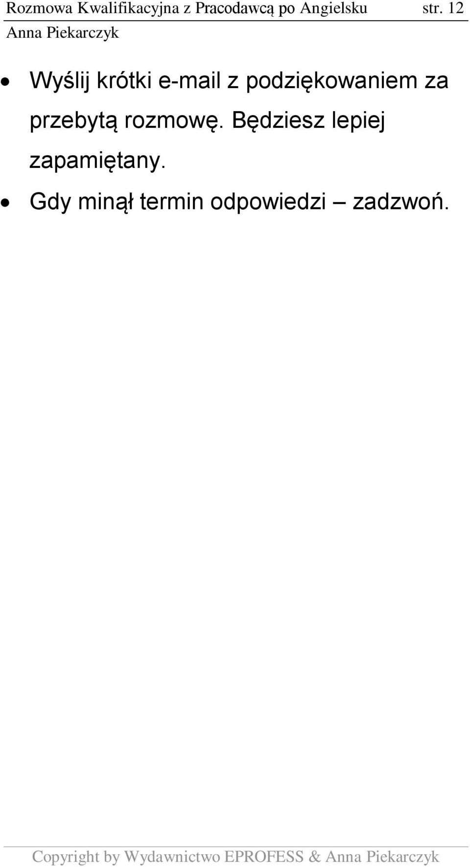 12 Wyślij krótki e-mail z podziękowaniem za
