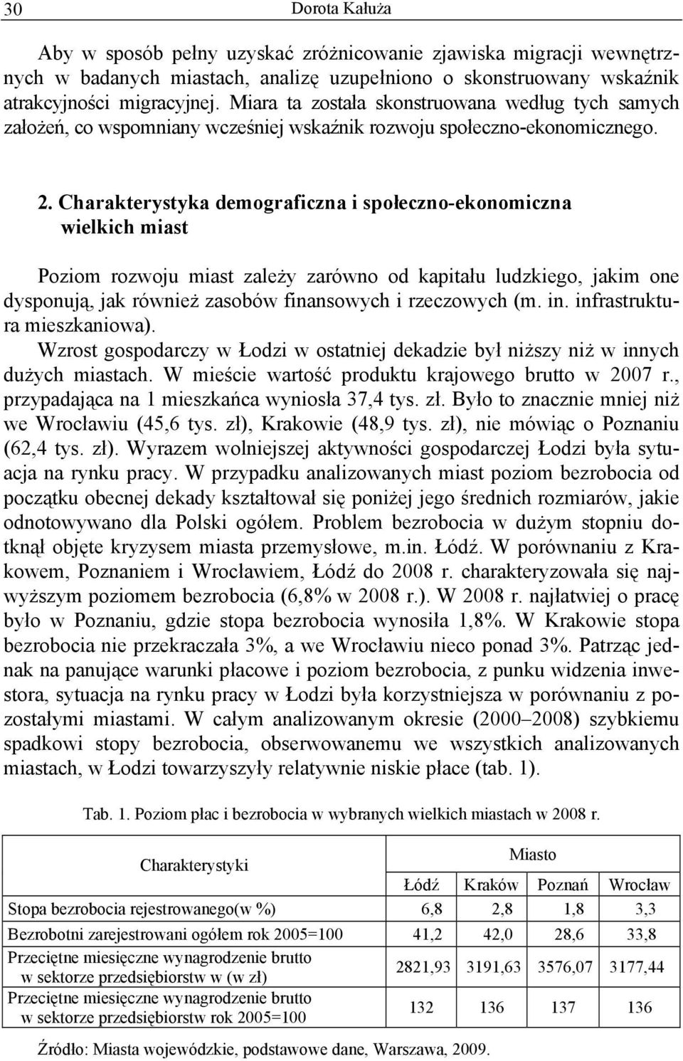 Charakterystyka demograficzna i społeczno-ekonomiczna wielkich miast Poziom rozwoju miast zależy zarówno od kapitału ludzkiego, jakim one dysponują, jak również zasobów finansowych i rzeczowych (m.