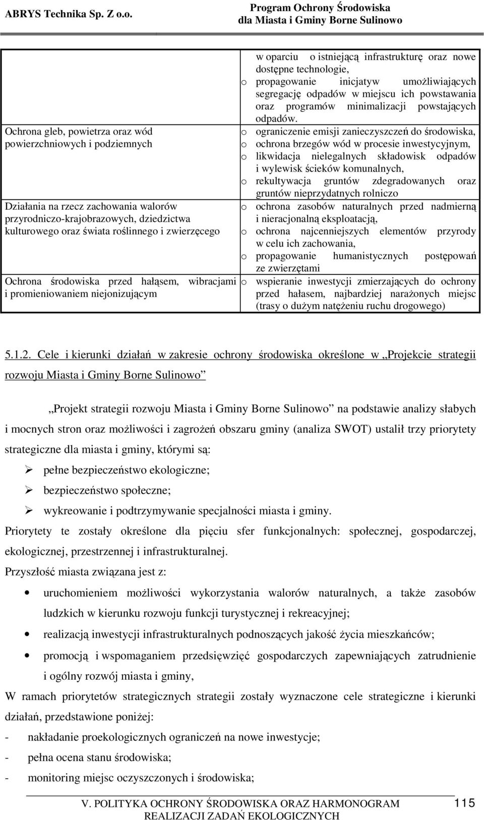 w miejscu ich powstawania oraz programów minimalizacji powstających odpadów.