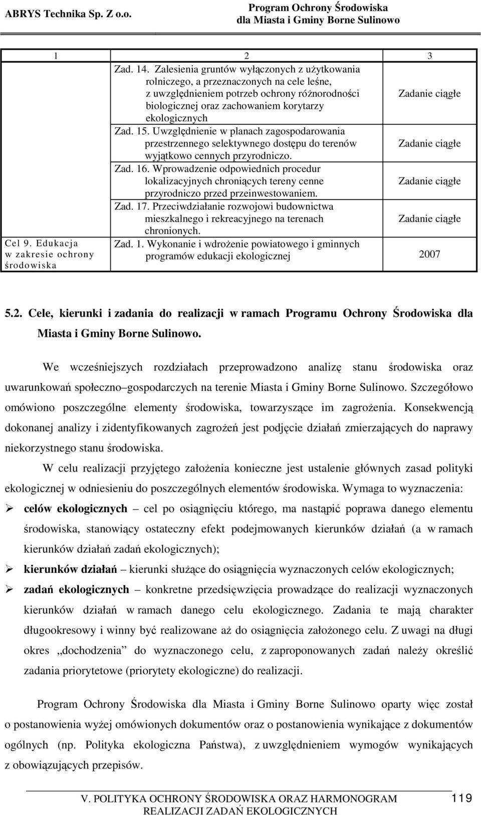 Uwzględnienie w planach zagospodarowania przestrzennego selektywnego dostępu do terenów wyjątkowo cennych przyrodniczo. Zad. 16.