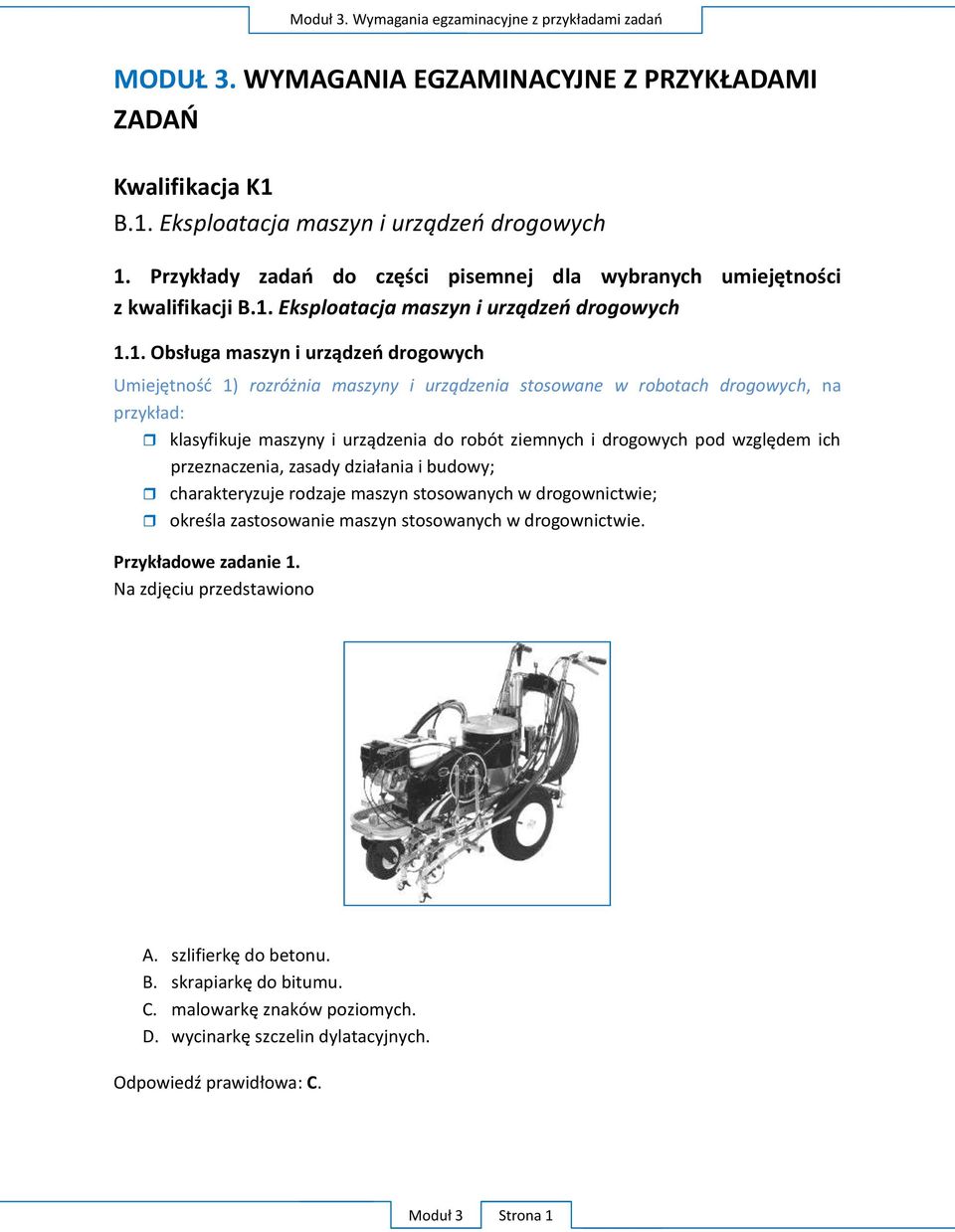 Eksploatacja maszyn i urządzeń drogowych 1.