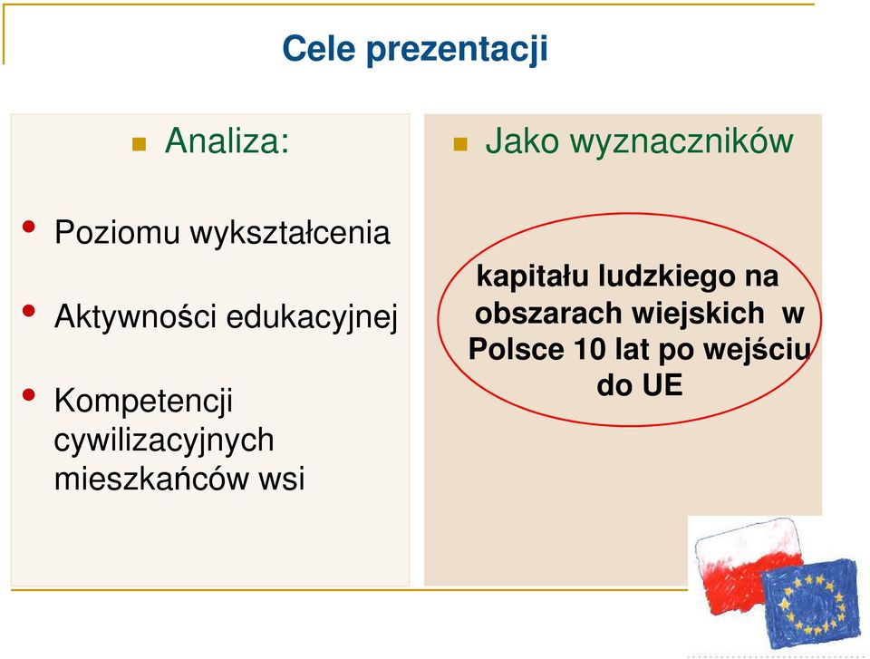 cywilizacyjnych mieszkańców wsi kapitału ludzkiego