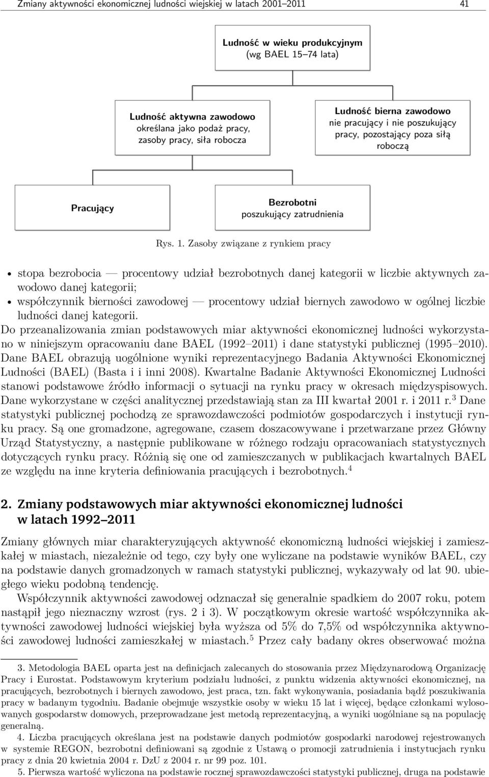 Zasoby związane z rynkiem pracy stopa bezrobocia procentowy udział bezrobotnych danej kategorii w liczbie aktywnych zawodowo danej kategorii; współczynnik bierności zawodowej procentowy udział