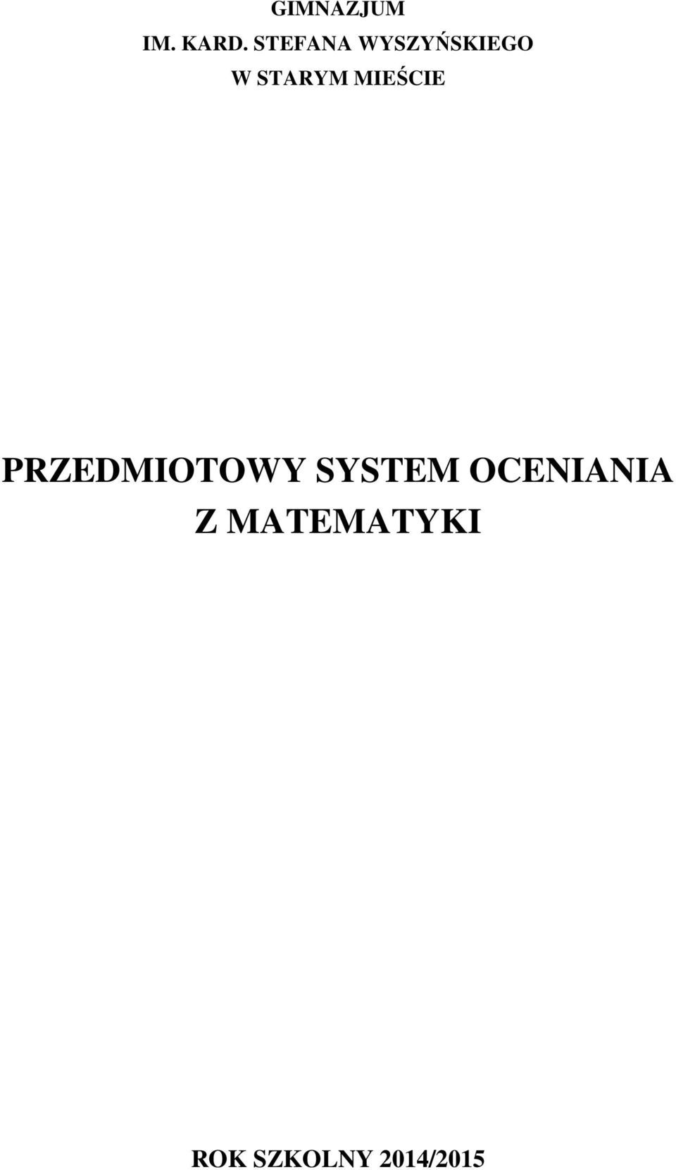 MIEŚCIE PRZEDMIOTOWY SYSTEM