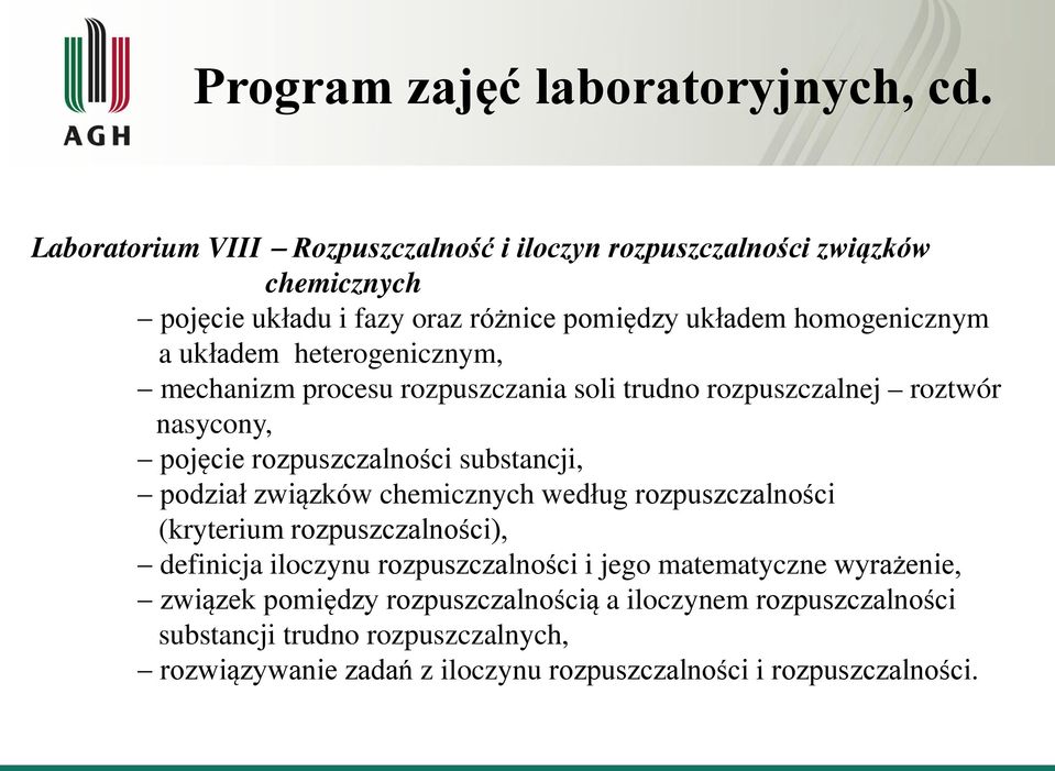 heterogenicznym, mechanizm procesu rozpuszczania soli trudno rozpuszczalnej roztwór nasycony, pojęcie rozpuszczalności substancji, podział związków chemicznych