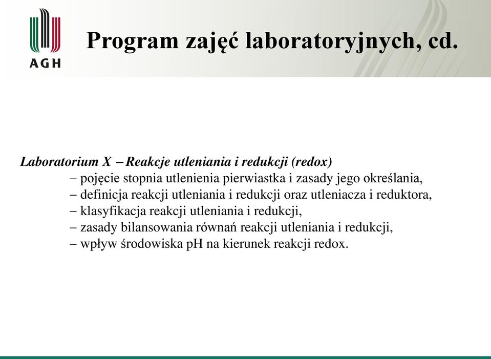i zasady jego określania, definicja reakcji utleniania i redukcji oraz utleniacza i