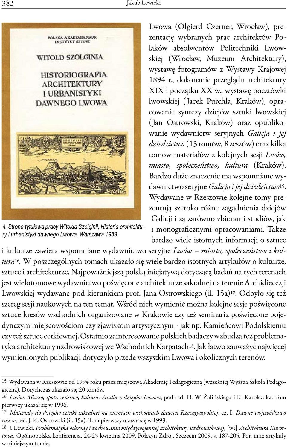 , dokonanie przeglądu architektury XIX i początku XX w.
