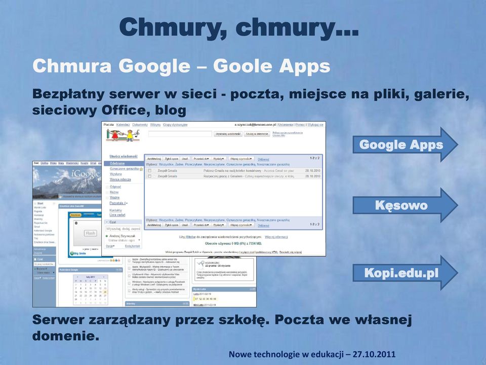 sieciowy Office, blog Google Apps Kęsowo Kopi.edu.