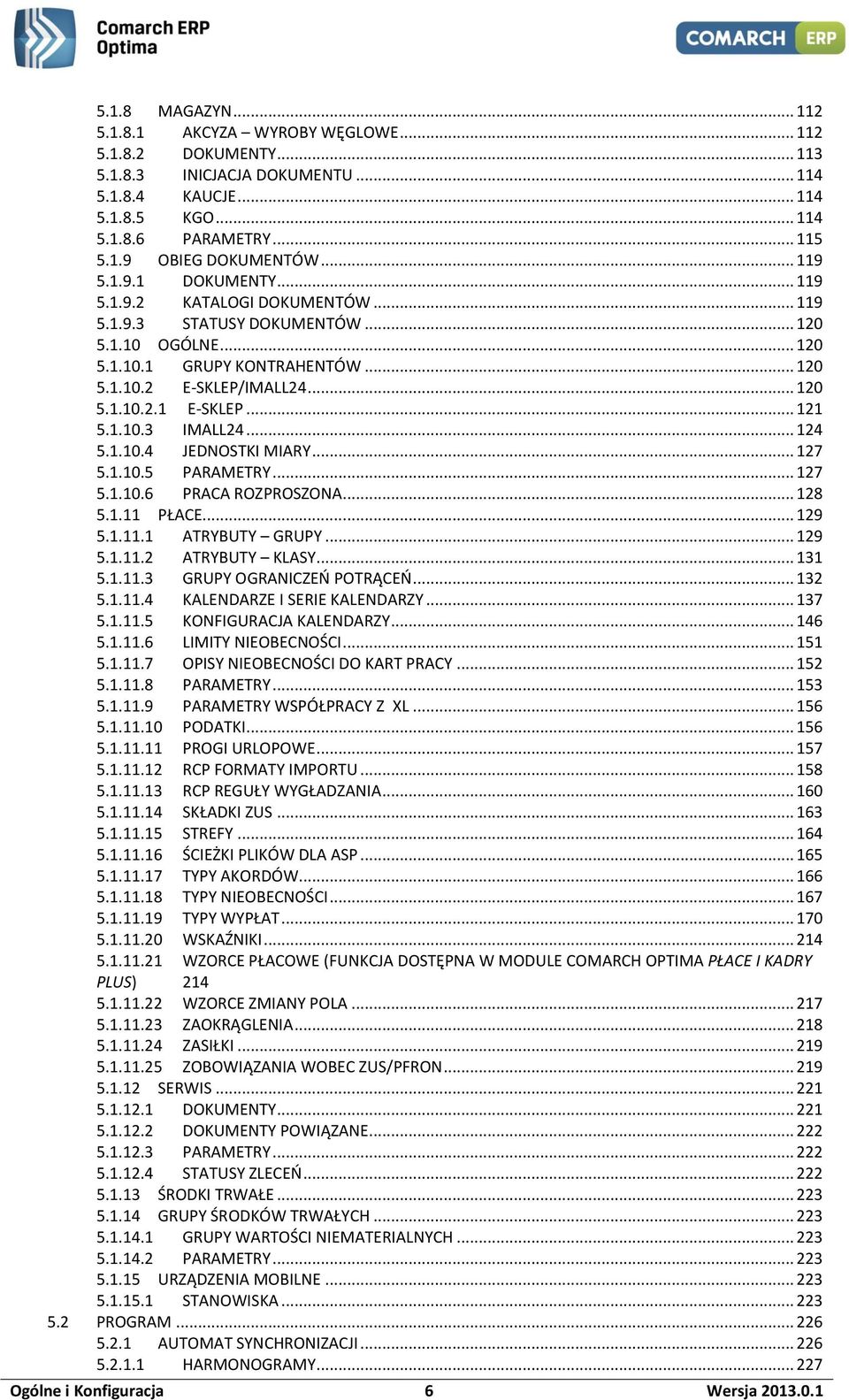 .. 121 5.1.10.3 IMALL24... 124 5.1.10.4 JEDNOSTKI MIARY... 127 5.1.10.5 PARAMETRY... 127 5.1.10.6 PRACA ROZPROSZONA... 128 5.1.11 PŁACE... 129 5.1.11.1 ATRYBUTY GRUPY... 129 5.1.11.2 ATRYBUTY KLASY.