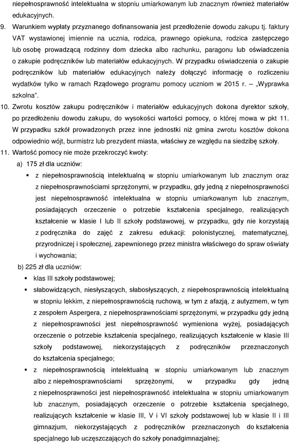materiałów edukacyjnych.