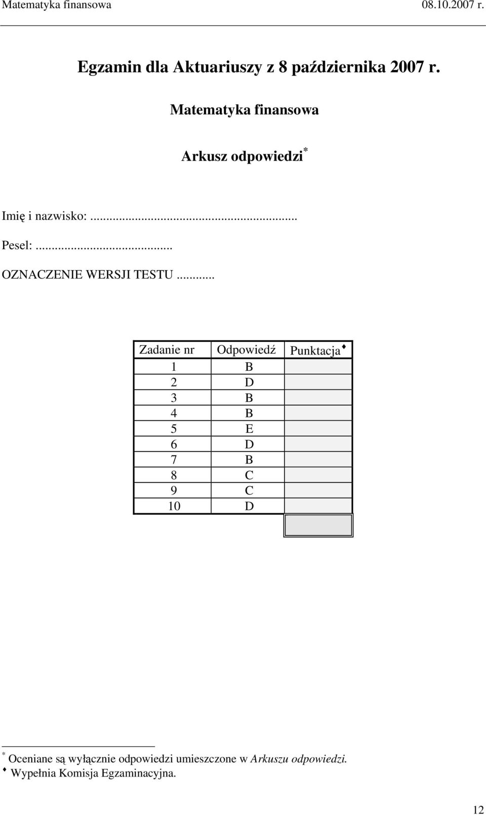 .. OZNACZENIE WERSJI TESTU.