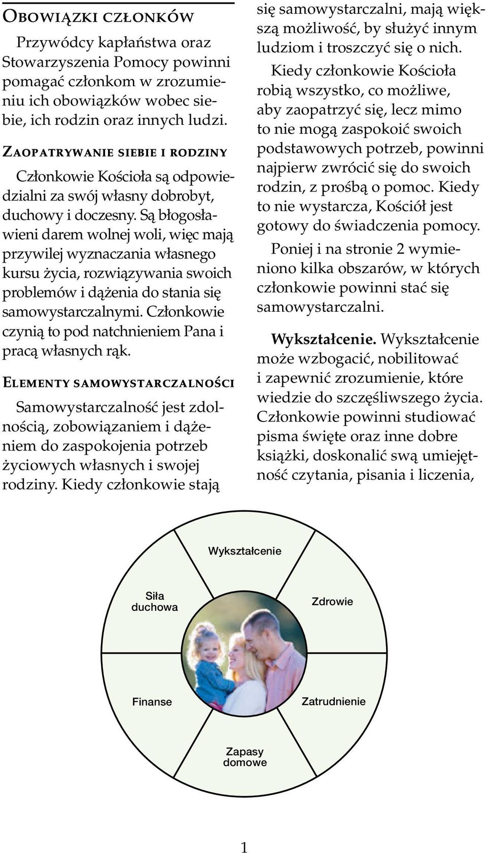 Są błogosławieni darem wolnej woli, więc mają przywilej wyznaczania własnego kursu życia, rozwiązywania swoich problemów i dążenia do stania się samowystarczalnymi.