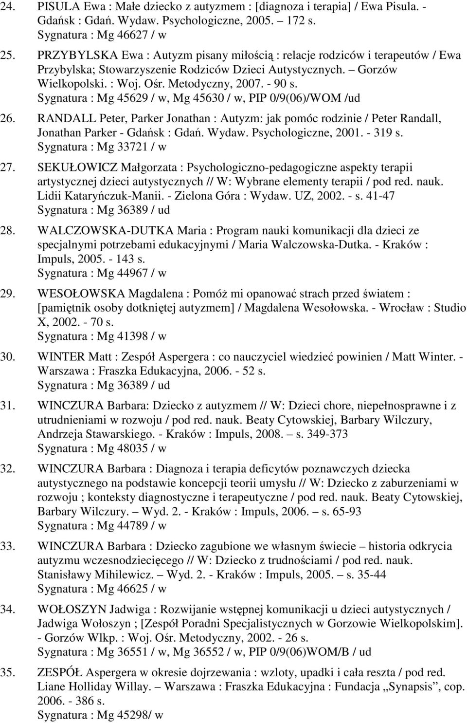 Sygnatura : Mg 45629 / w, Mg 45630 / w, PIP 0/9(06)/WOM /ud 26. RANDALL Peter, Parker Jonathan : Autyzm: jak pomóc rodzinie / Peter Randall, Jonathan Parker - Gdańsk : Gdań. Wydaw.