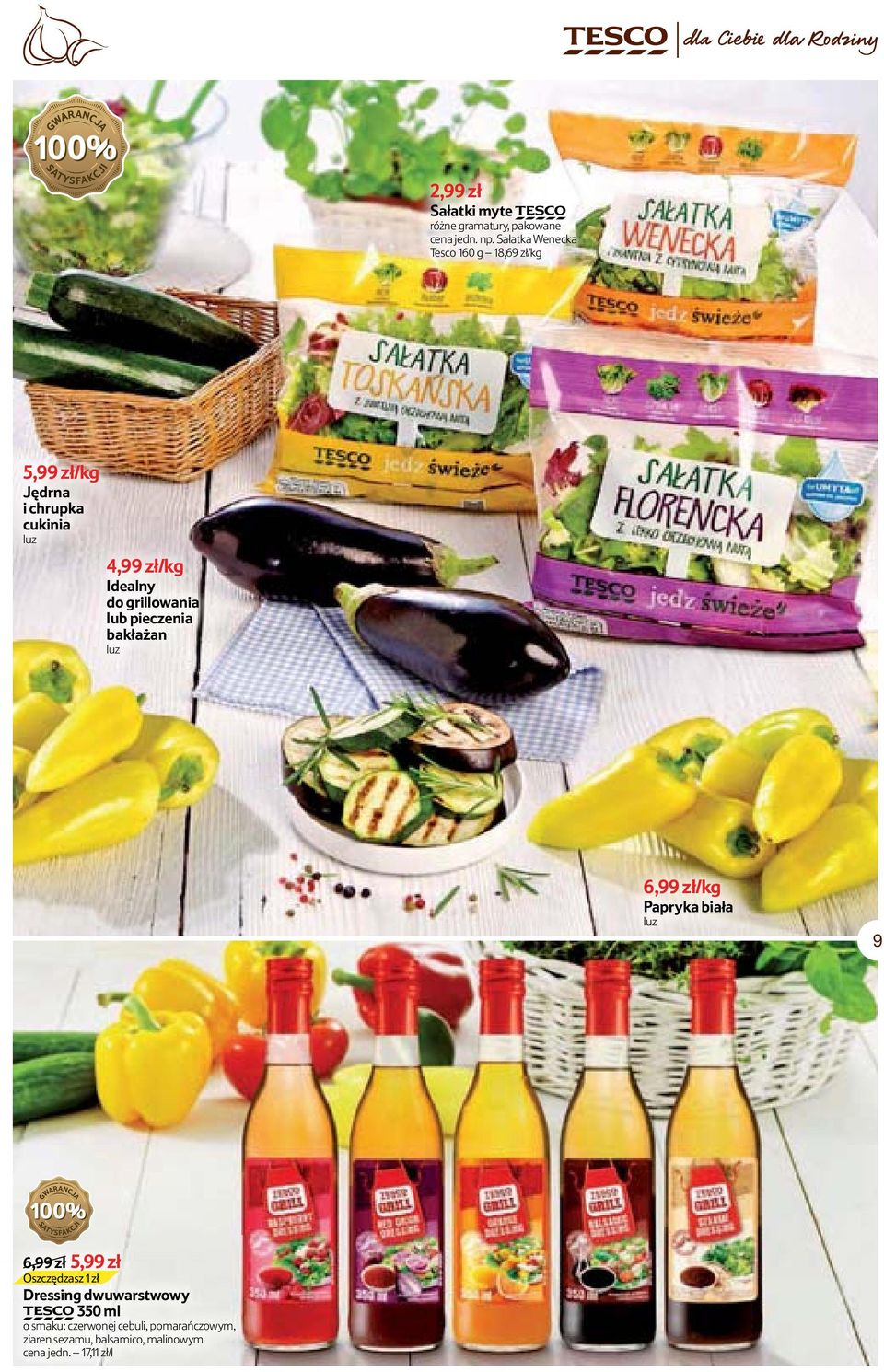 grillowania lub pieczenia bakłażan luz 6,99 zł/kg Papryka biała luz 9 6,99 zł 5,99 zł Oszczędzasz