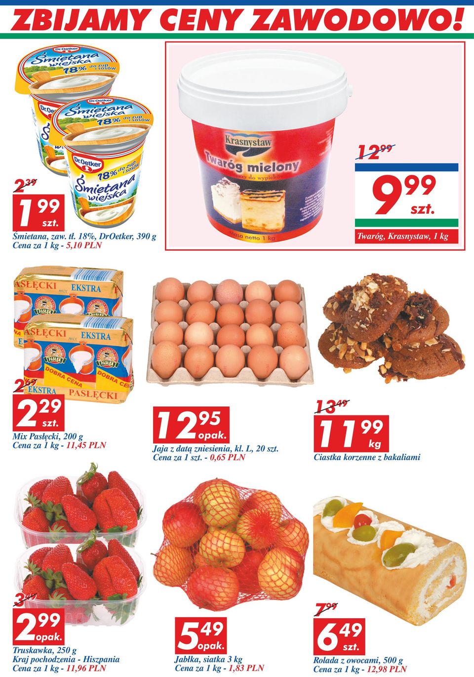 Cena za 1-11,45 PLN 12 95 Jaja z datą zniesienia, kl.