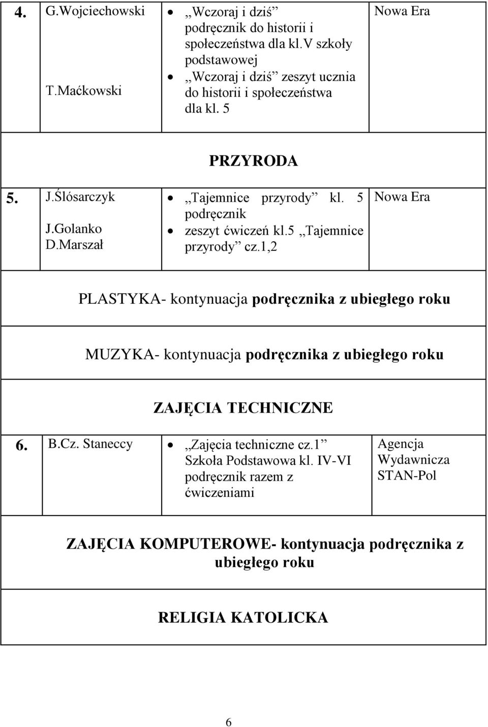 Marszał PRZYRODA Tajemnice przyrody kl. 5 podręcznik zeszyt ćwiczeń kl.5 Tajemnice przyrody cz.