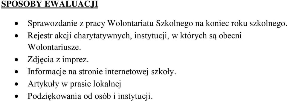 Rejestr akcji charytatywnych, instytucji, w których są obecni