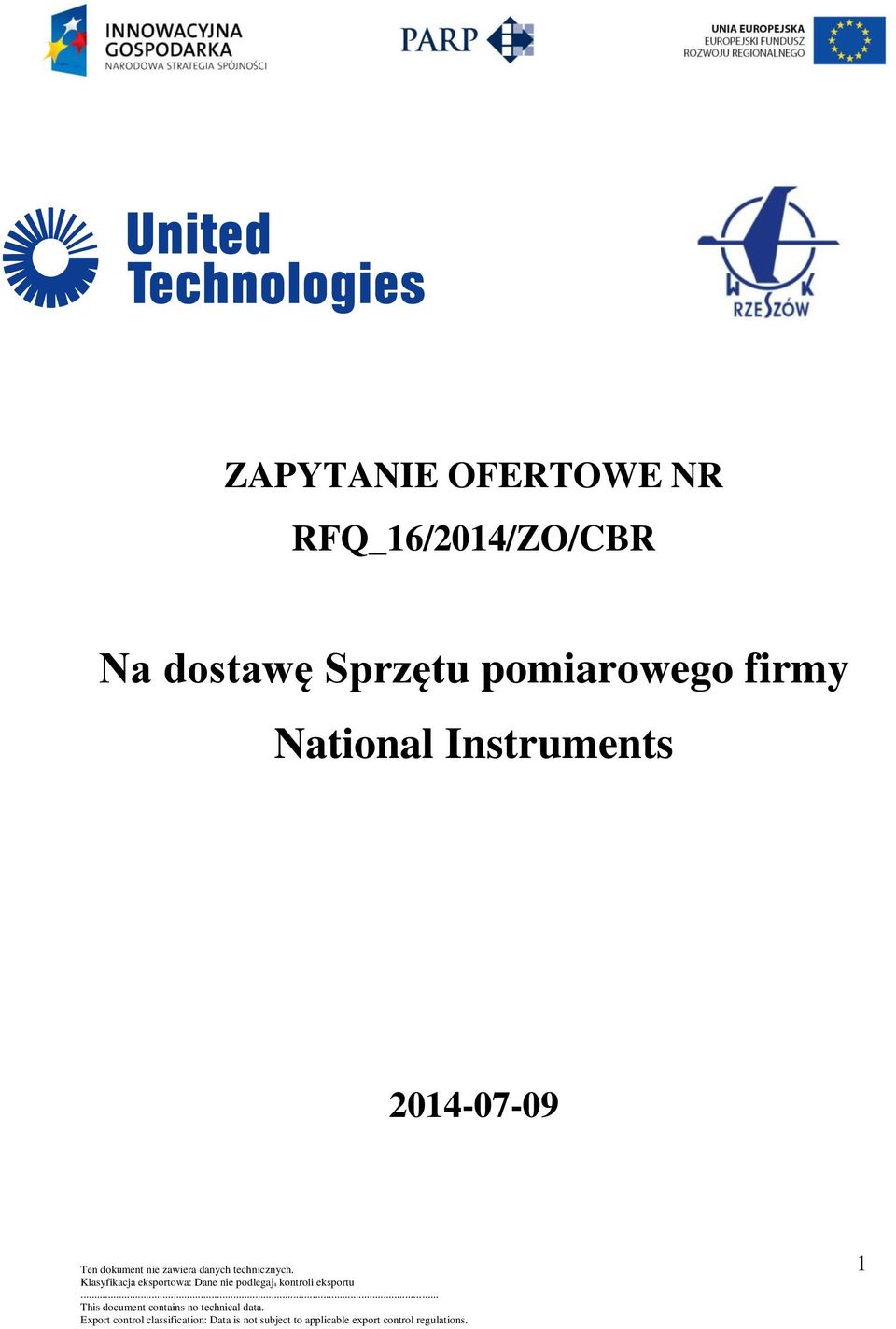 dostawę Sprzętu pomiarowego