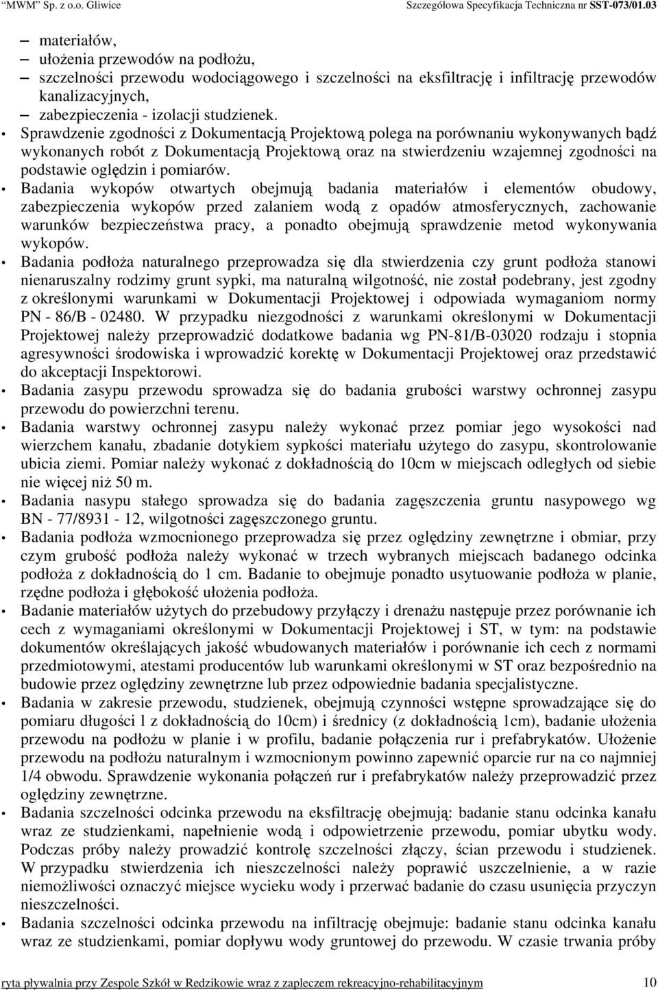 pomiarów.