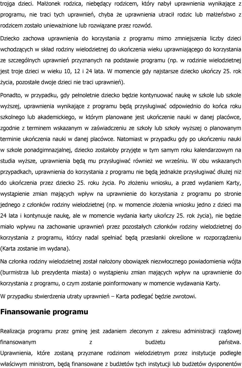 rozwiązane przez rozwód.