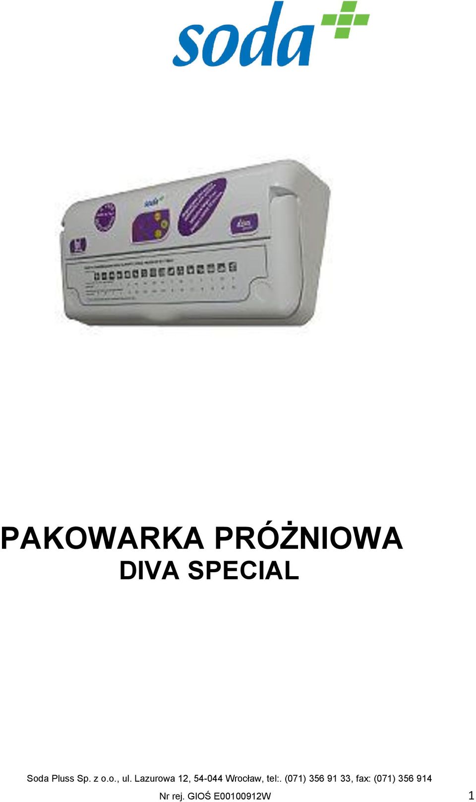 SPECIAL Nr rej.