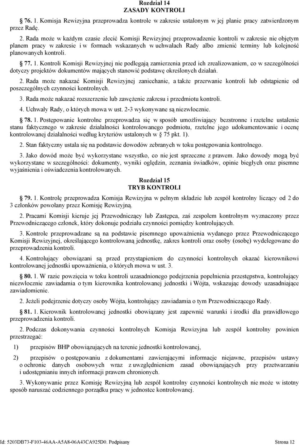 planowanych kontroli. 77. 1.