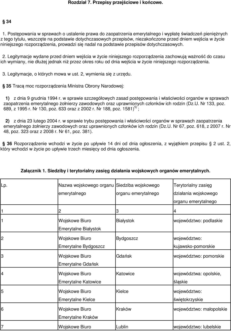 wejścia w życie niniejszego rozporządzenia, prowadzi się nadal na podstawie przepisów dotychczasowych. 2.